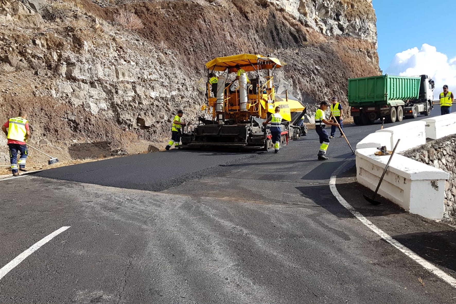 Comienzan las obras de mejora de la carretera que une Valverde con el Puerto de La Estaca