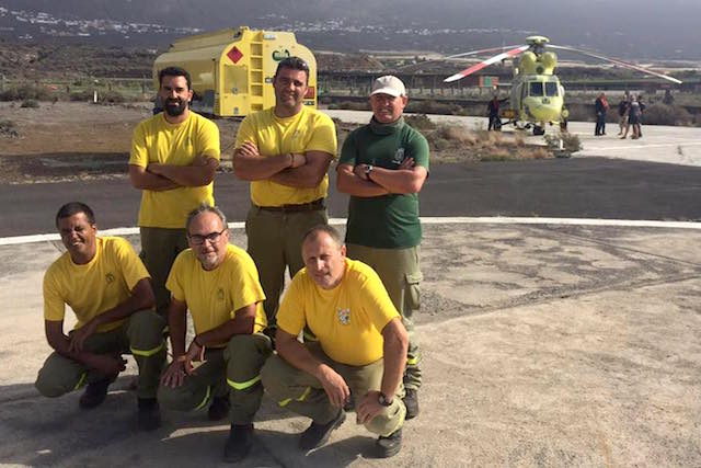 El Hierro se suma a la lucha contra el fuego en La Palma
