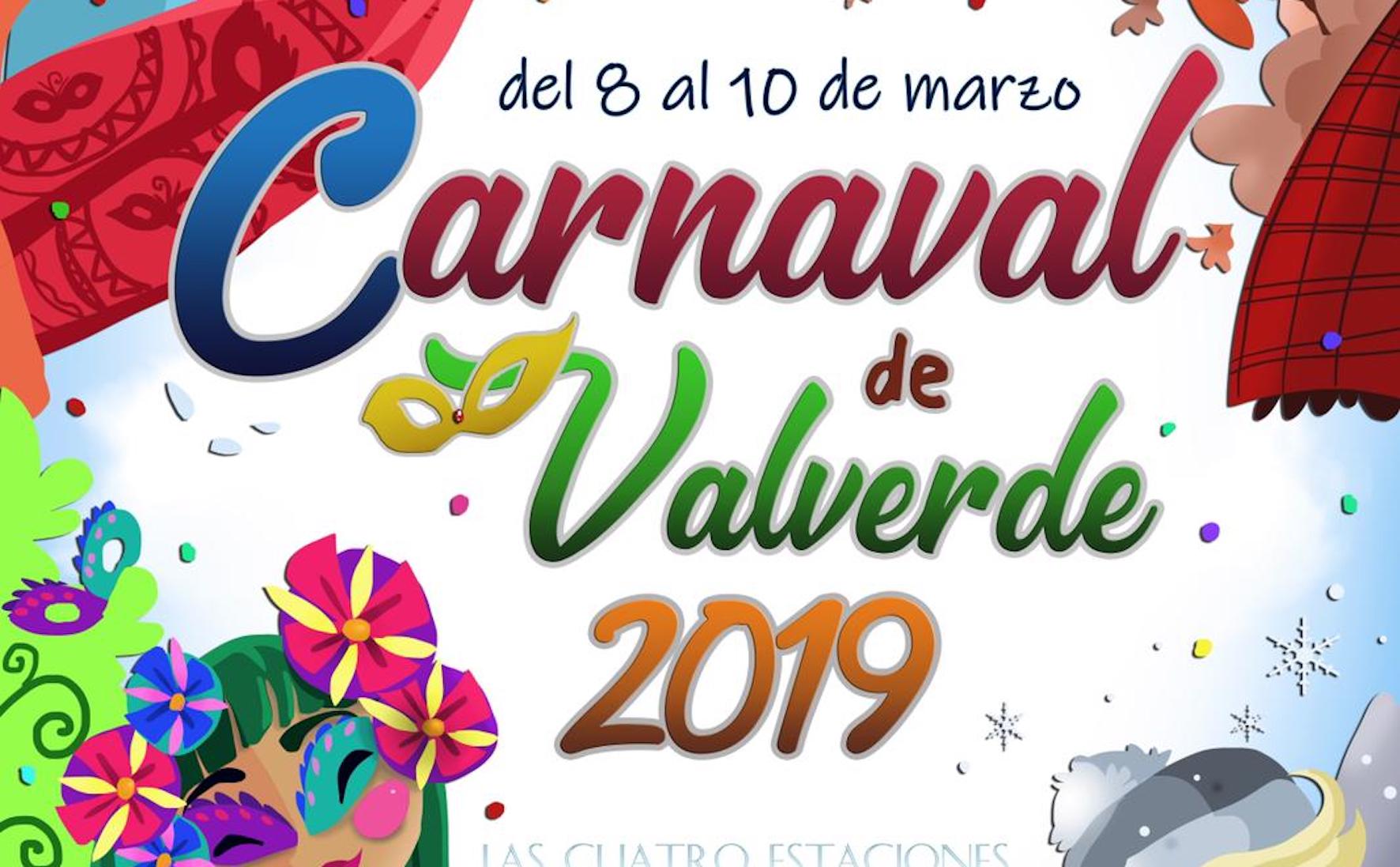 “Las estaciones carnavalescas” , cartel del Carnaval de Valverde 2019