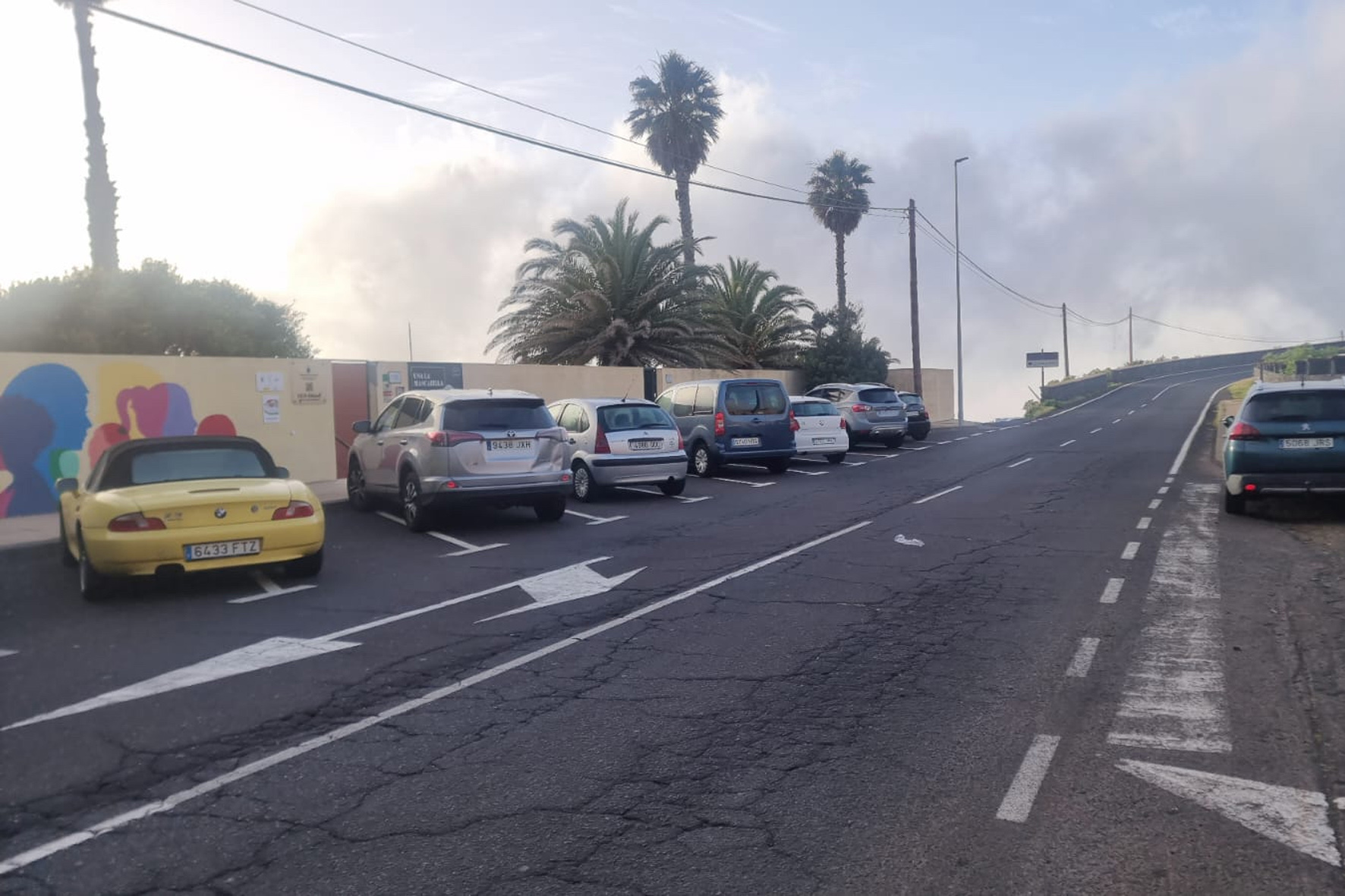 El Partido Popular pide mejoras en la seguridad en la carretera general de Valverde a su paso por la zona de San Juan