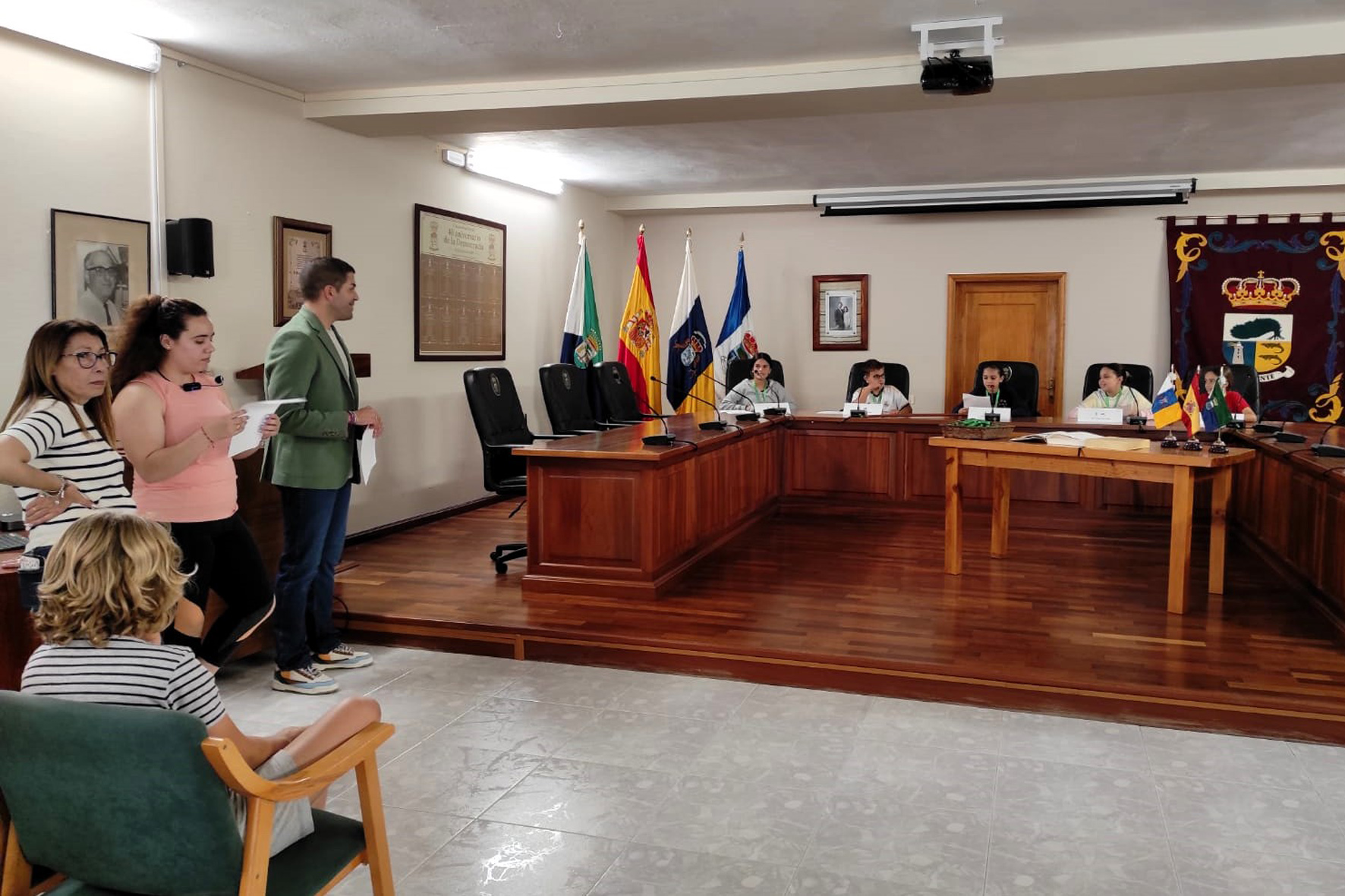 Alumnos 5ª de primaria del CEIP Tigaday conforman un Pleno simbólico, en el Ayuntamiento de La Frontera