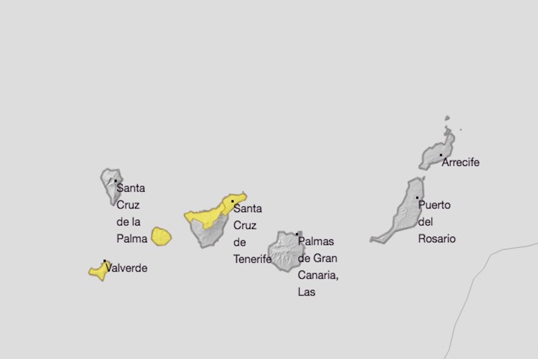 Aviso Amarillo por rachas de hasta 75 km/h para este martes