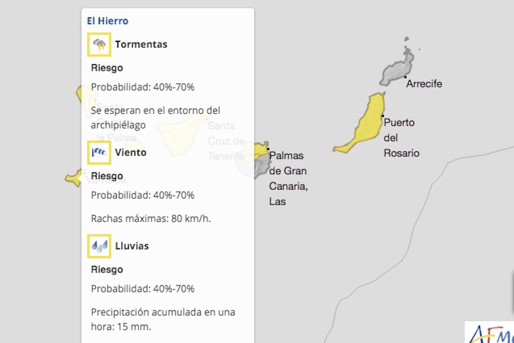 Lluvias, viento y tormentas desde este jueves