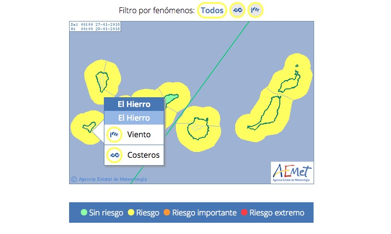 El viento podría alcanzar los 80 km/h este fin de semana