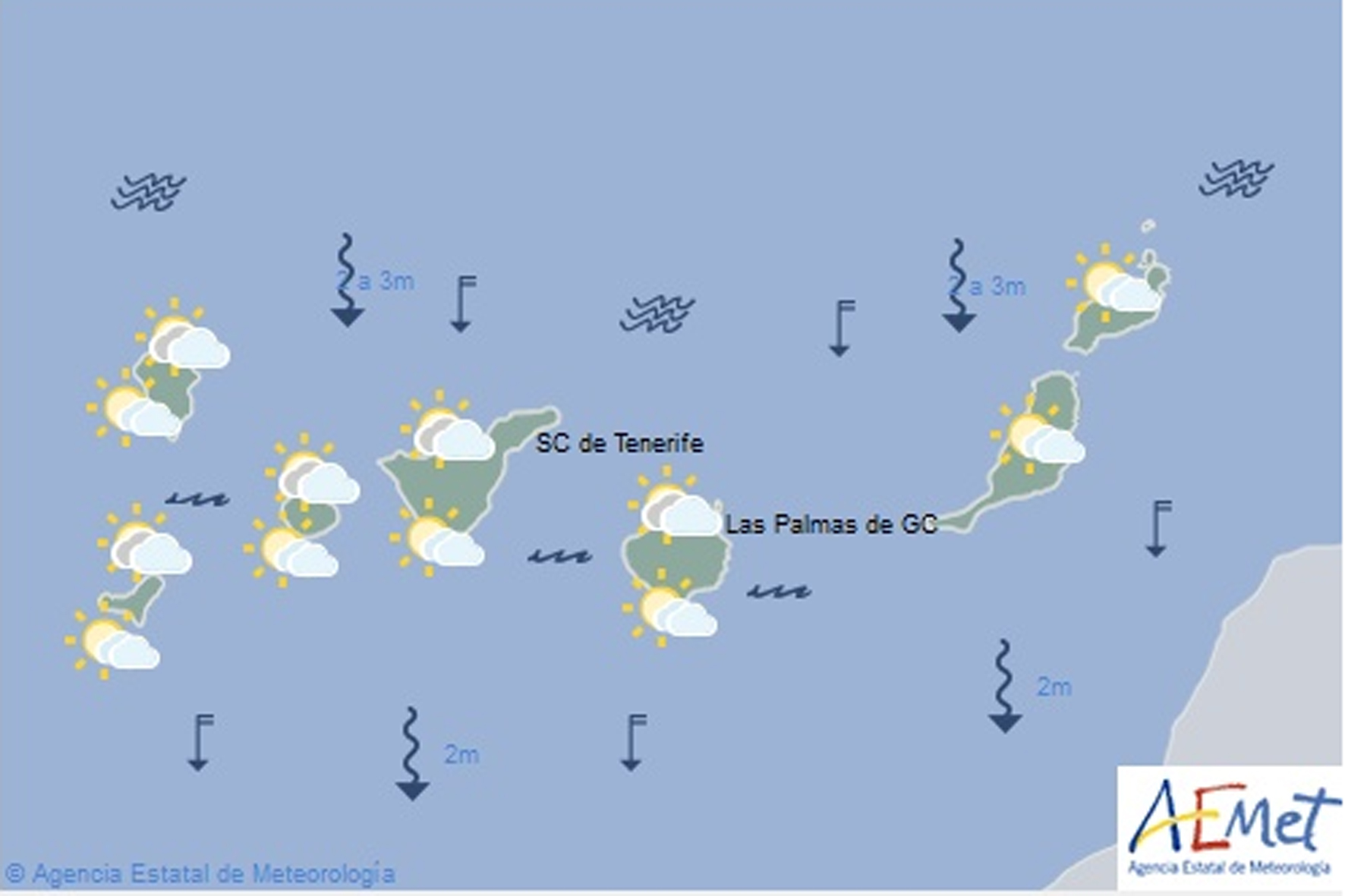 El Gobierno de Canarias da por finalizada la alerta por viento y fenómenos costeros