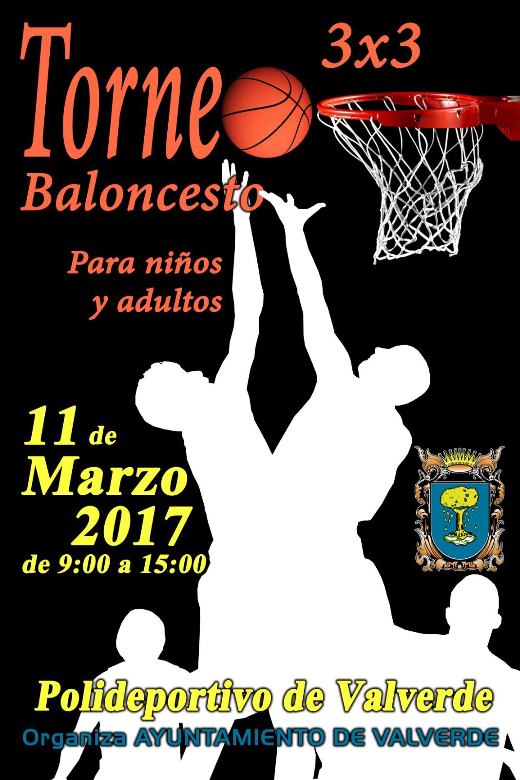 Valverde acoge este sábado un torneo de baloncesto 3 x 3 para niños y adultos