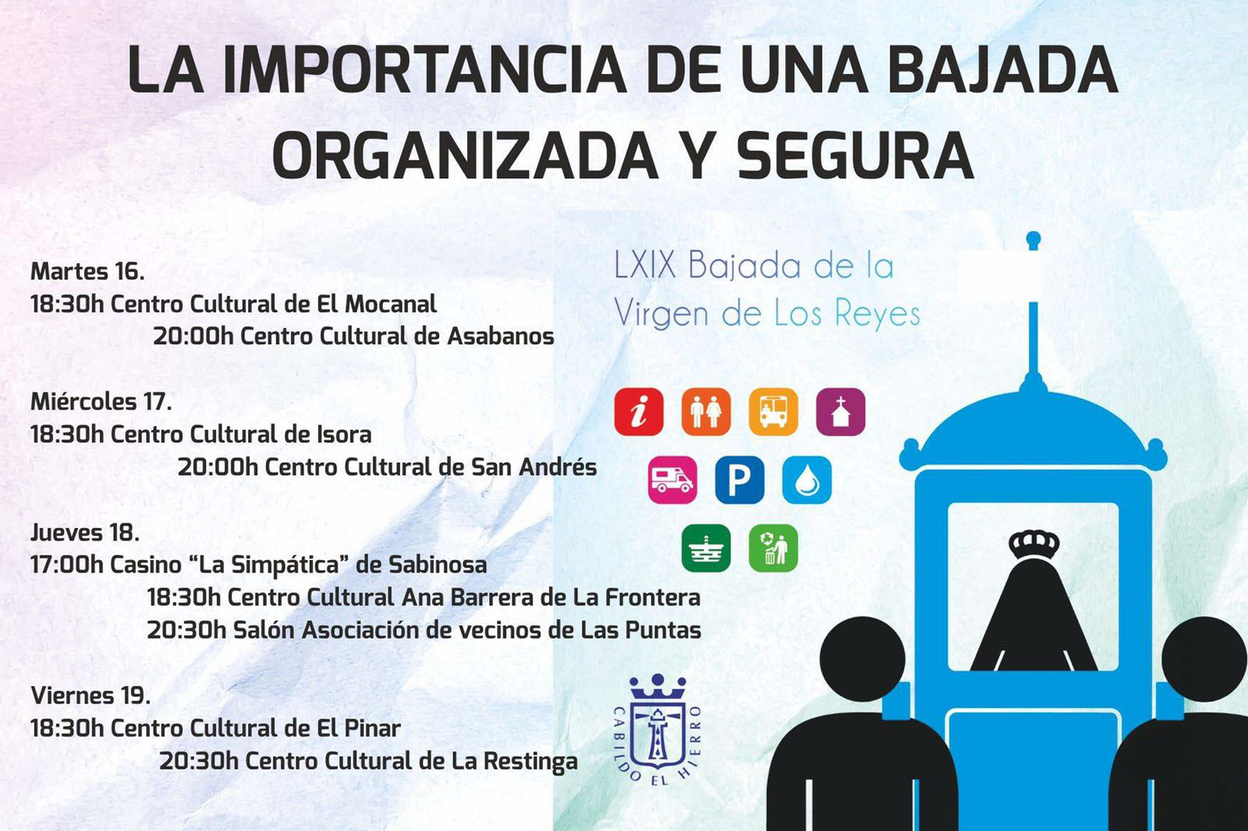 El Cabildo imparte charlas sobre las normas de tráfico y seguridad para la LXIX Bajada de La Virgen