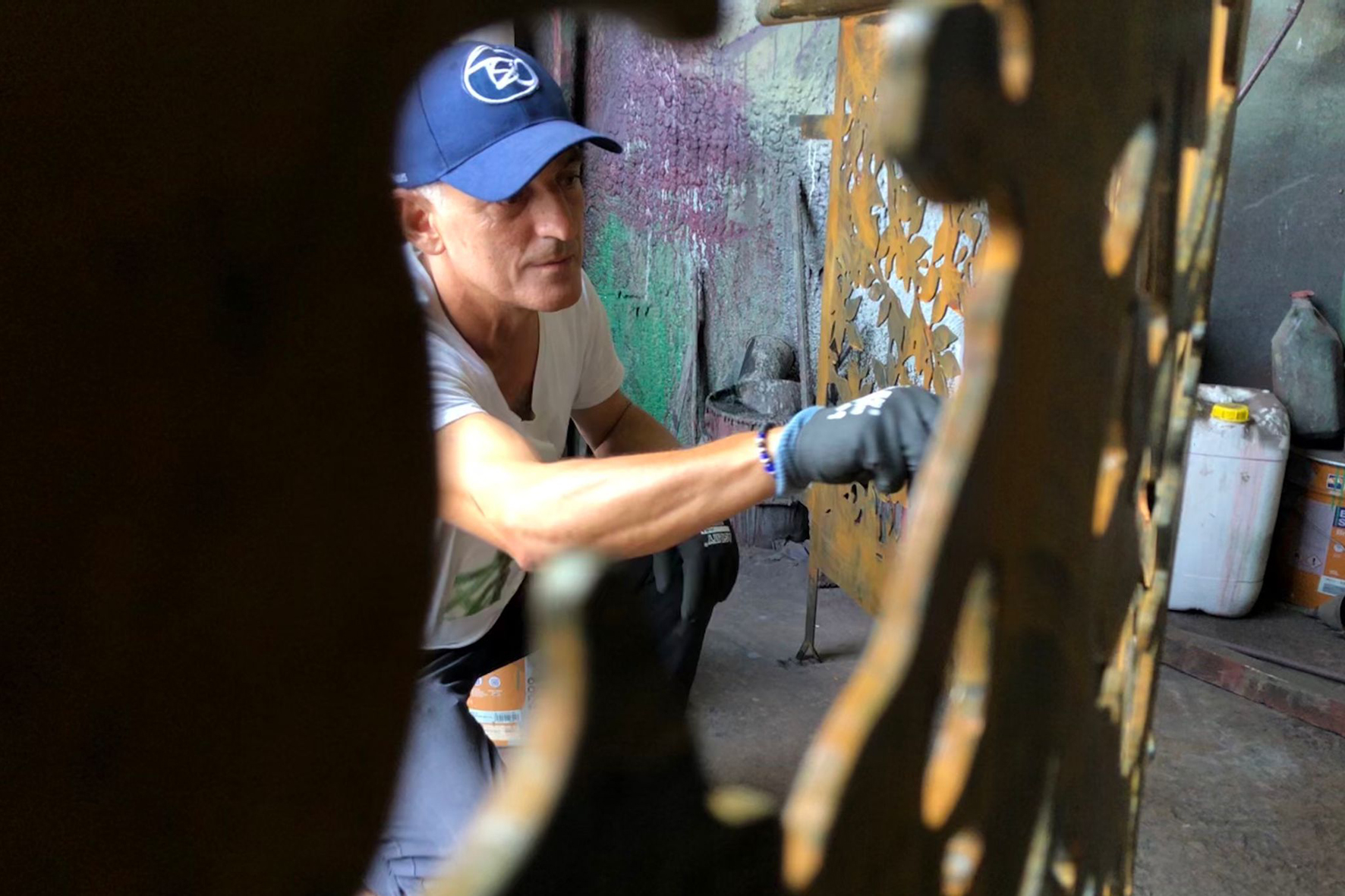 El artista canario Tomaso Hernández hace del Mirador de Isora “un balcón natural hacia la historia”