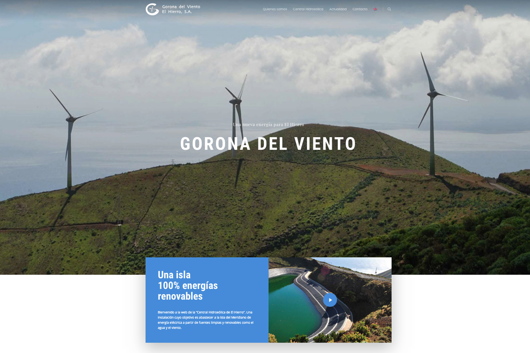 Gorona del Viento estrena nueva página web