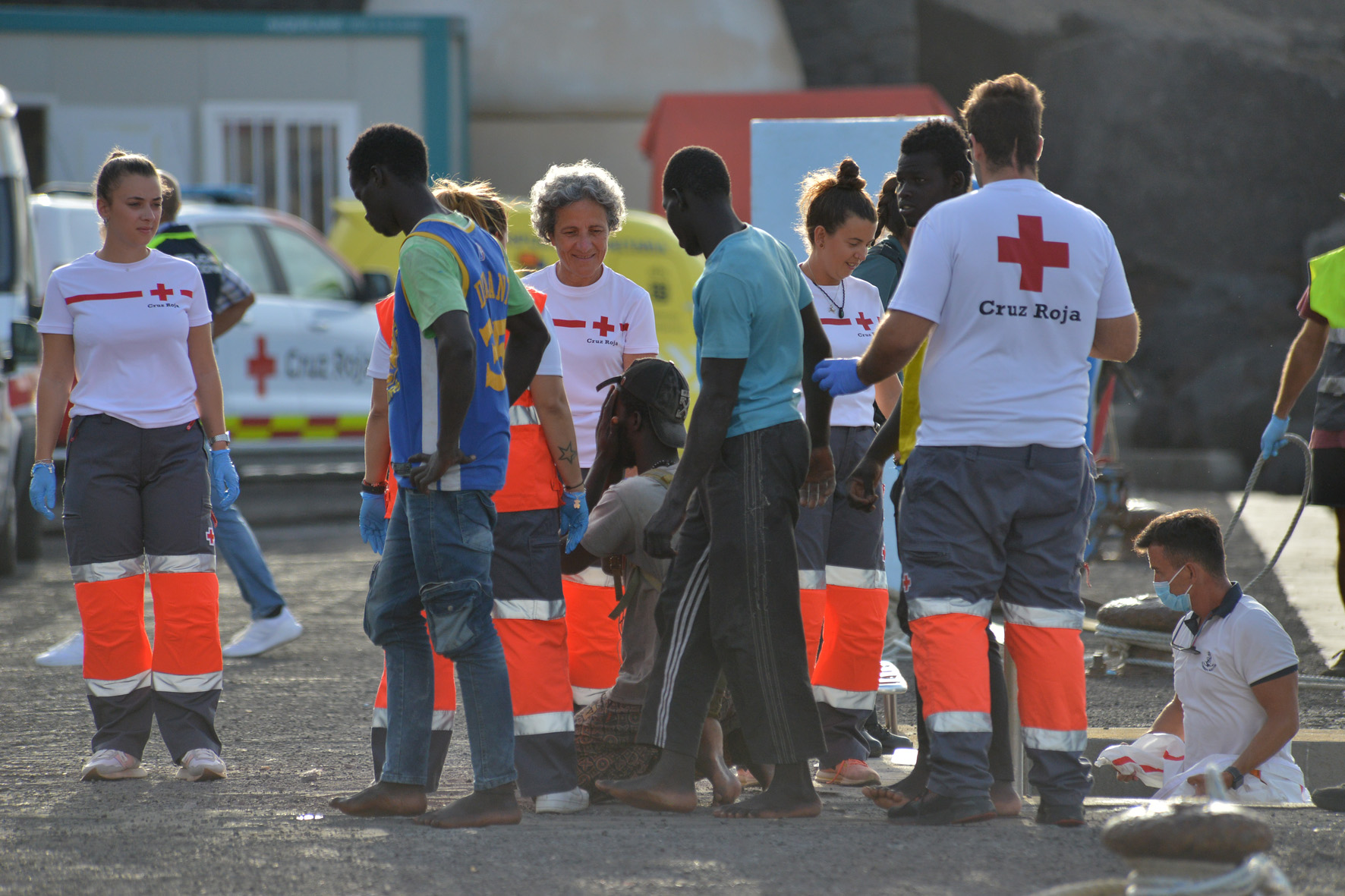 Salvamento marítimo rescata una embarcación con 79 ocupantes en la tarde de hoy