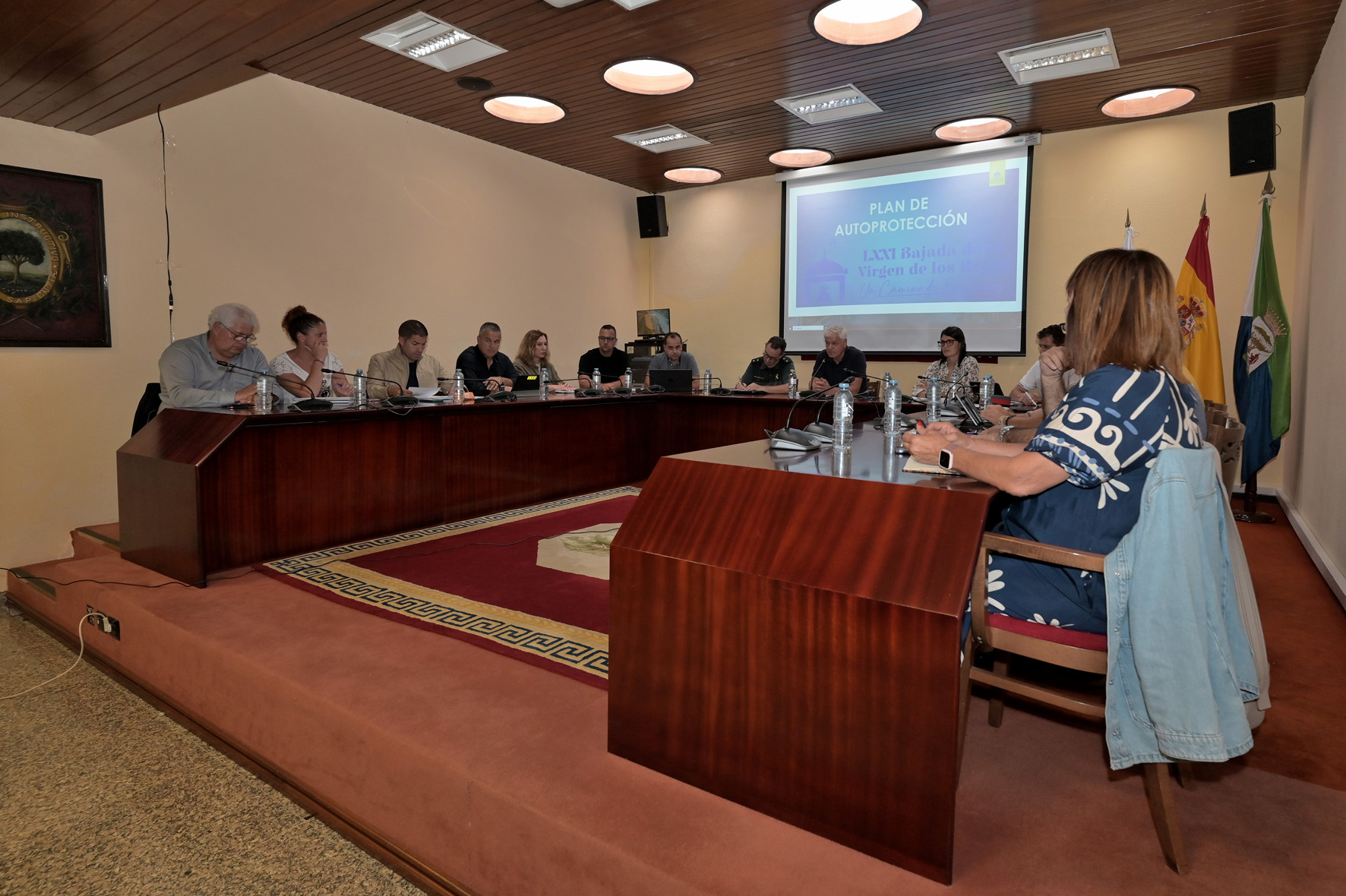 El Cabildo celebra la última reunión del dispositivo de Seguridad y Emergencias del Plan de Autoprotección de la Bajada de la Virgen de los Reyes