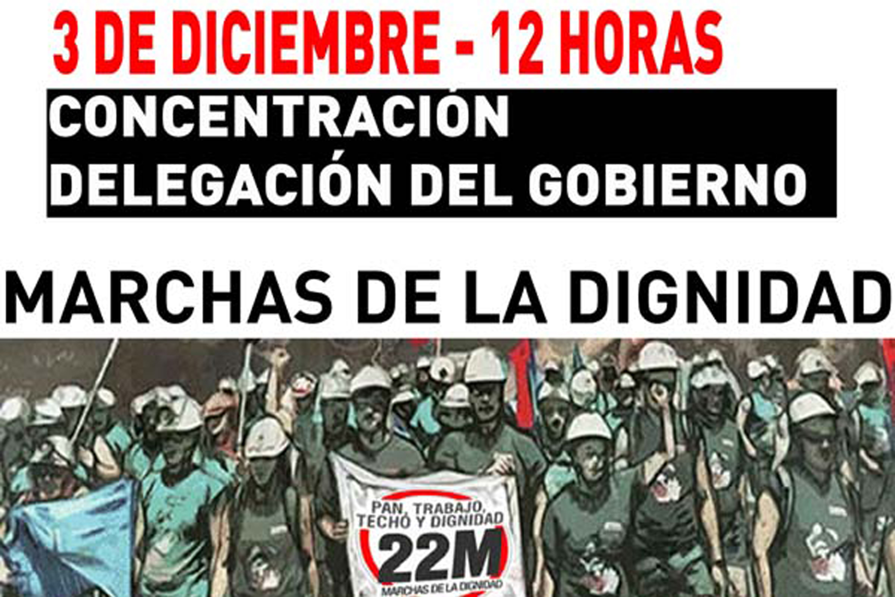 IpH-IUC apoya las acciones de las “marchas por la dignidad” en El Hierro