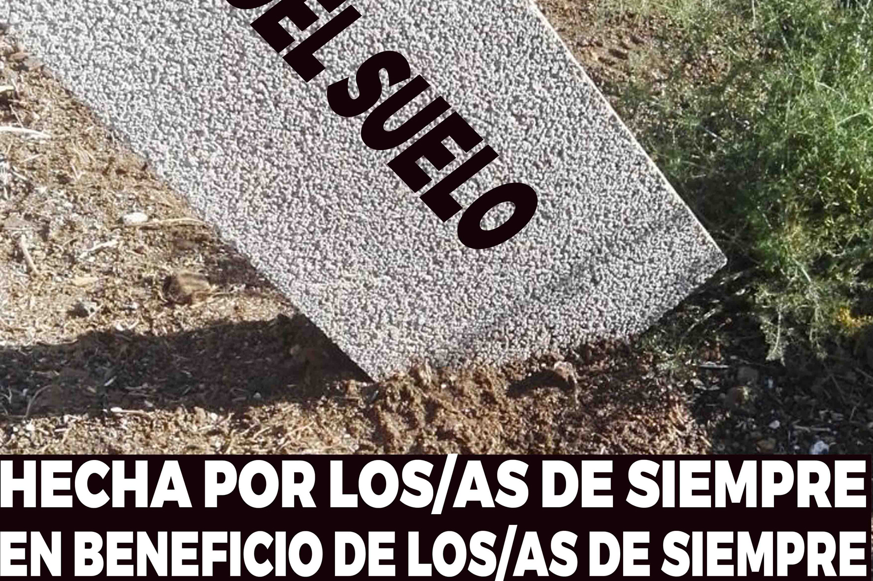IpH-IUC y Los Verdes lanzan una campaña contra la Ley del Suelo