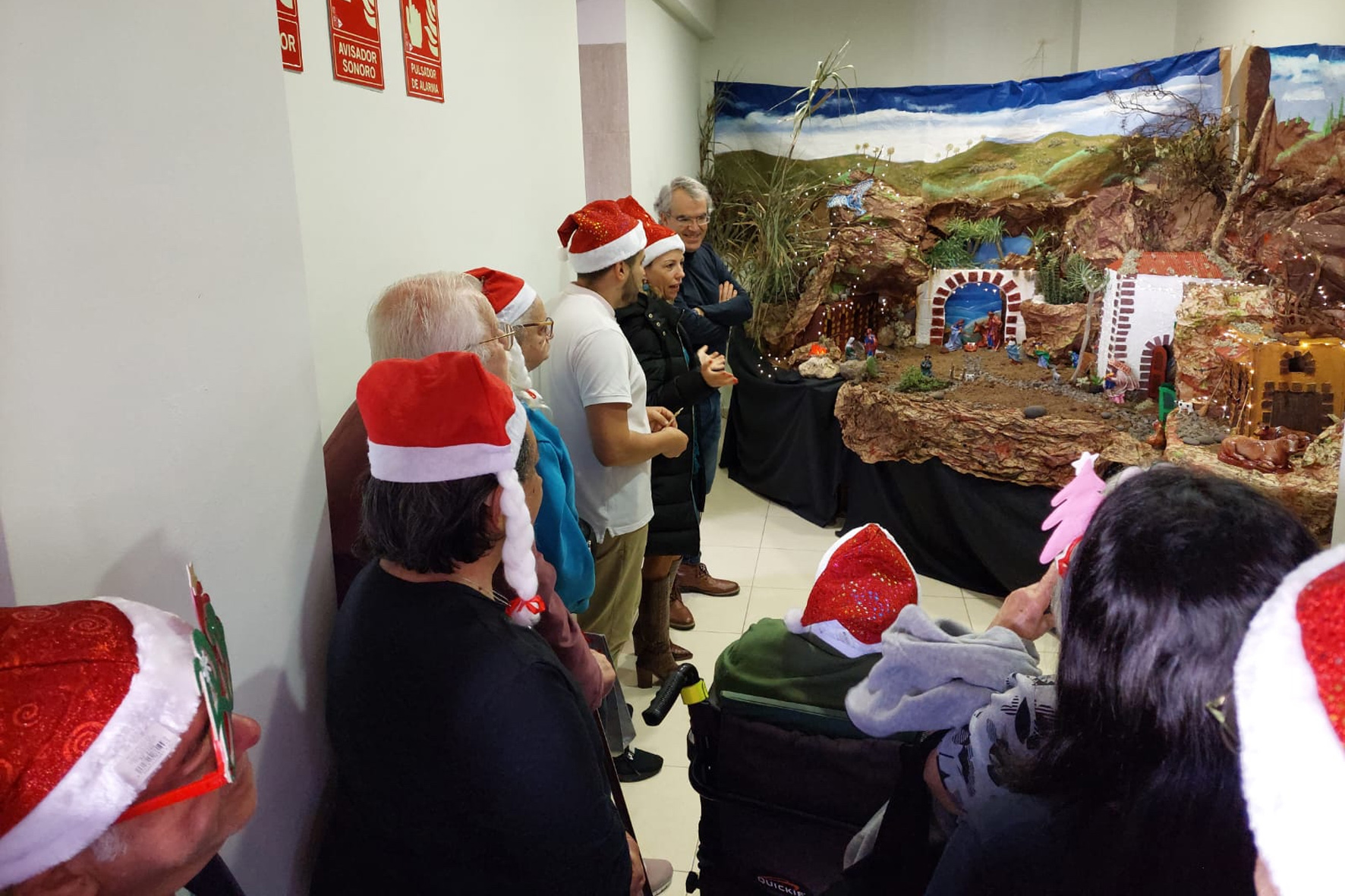 El Centro de Mayores de El Hierro abre al público un belén navideño realizado por sus usuarios