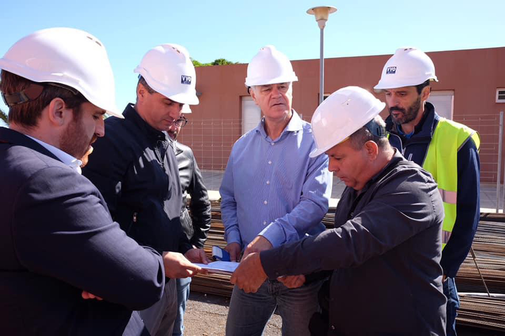 Armas supervisa las obras de la Residencia de Mayores de El Pinar