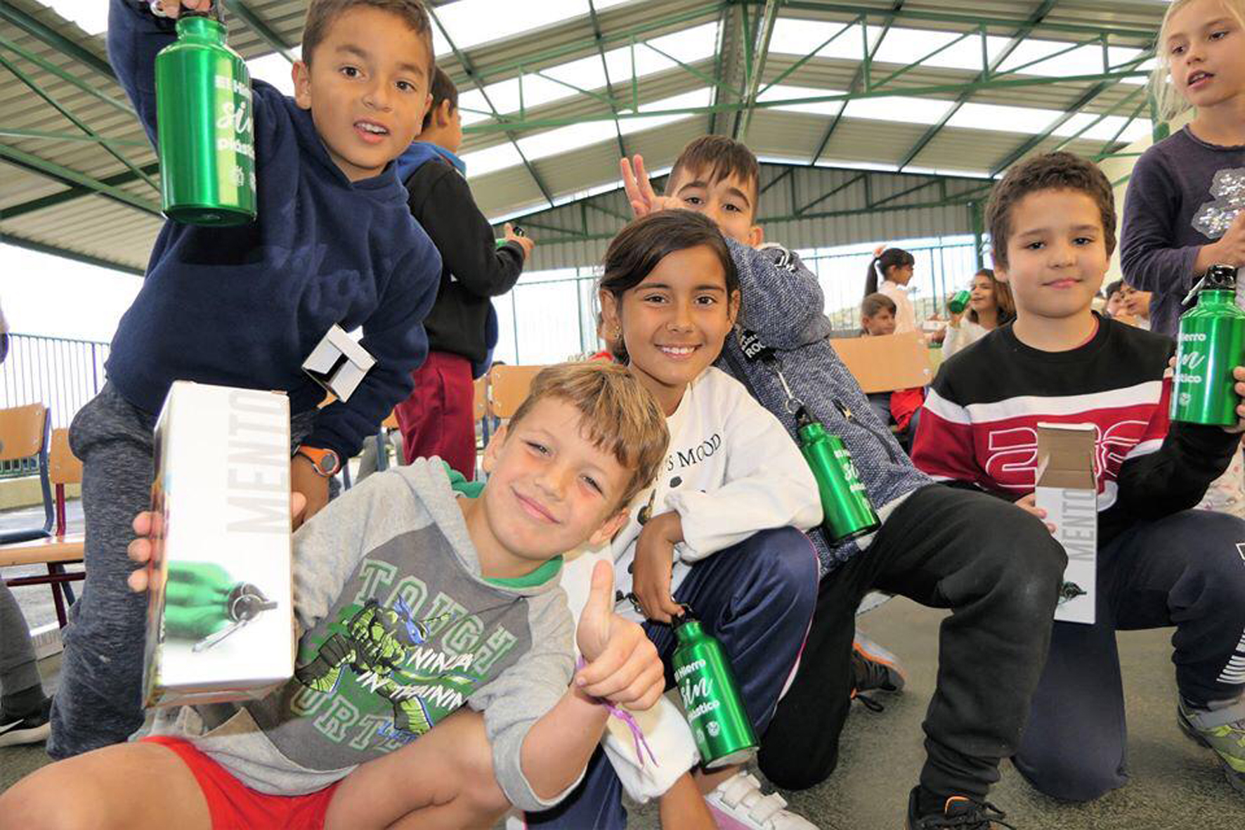 El proyecto El Hierro sin plásticos inicia su andadura en el colegio de El Pinar