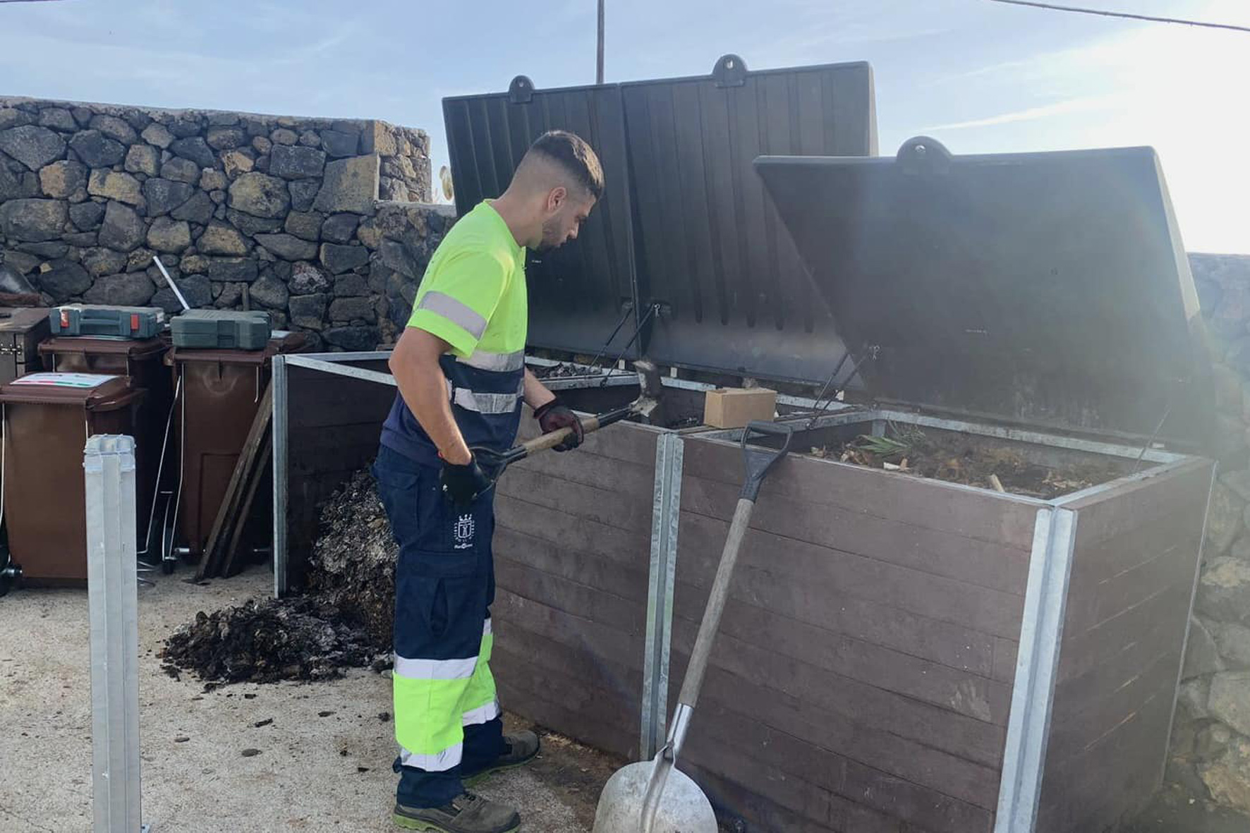 El Cabildo adquirirá nuevos contenedores para la recogida de residuos urbanos dentro del proyecto Herocompost