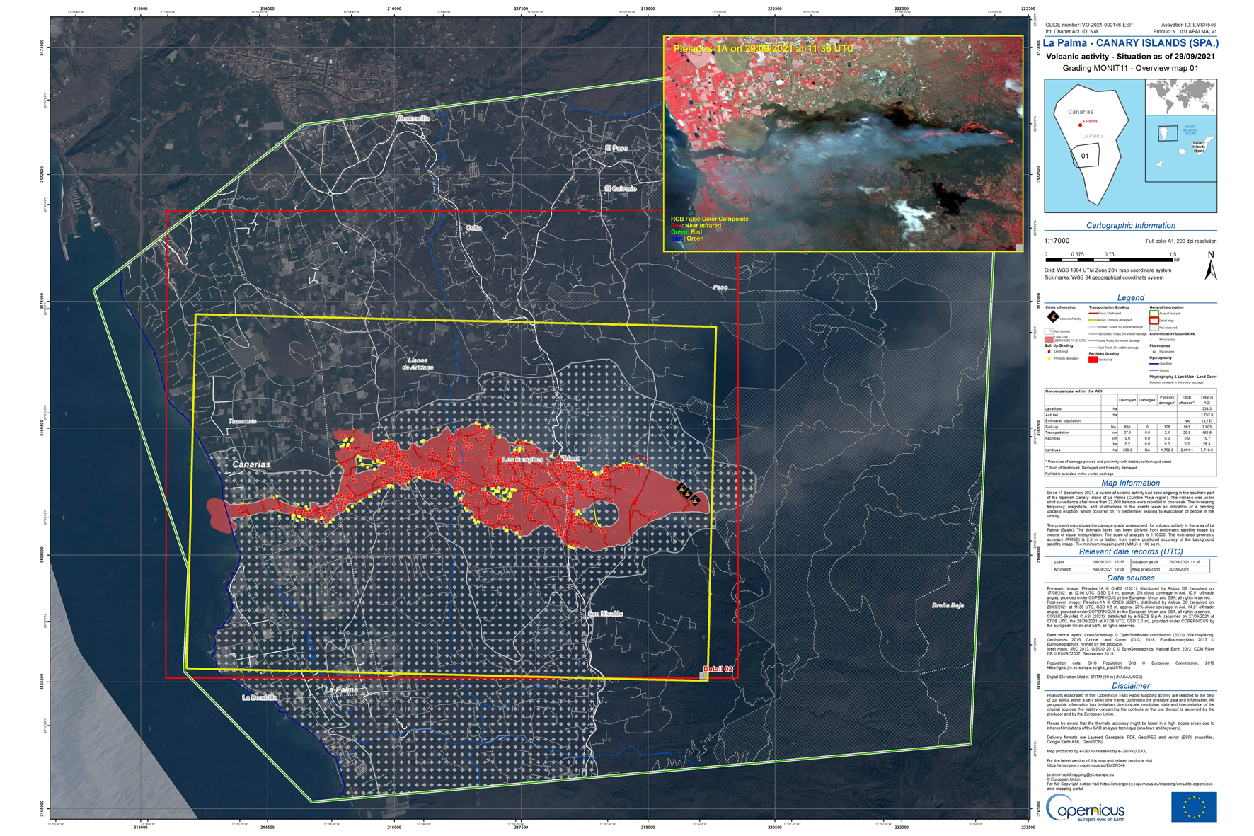 El delta creado por la erupción volcánica de Cumbre Vieja en La Palma ha formado un frente de unos 500 metros de ancho
