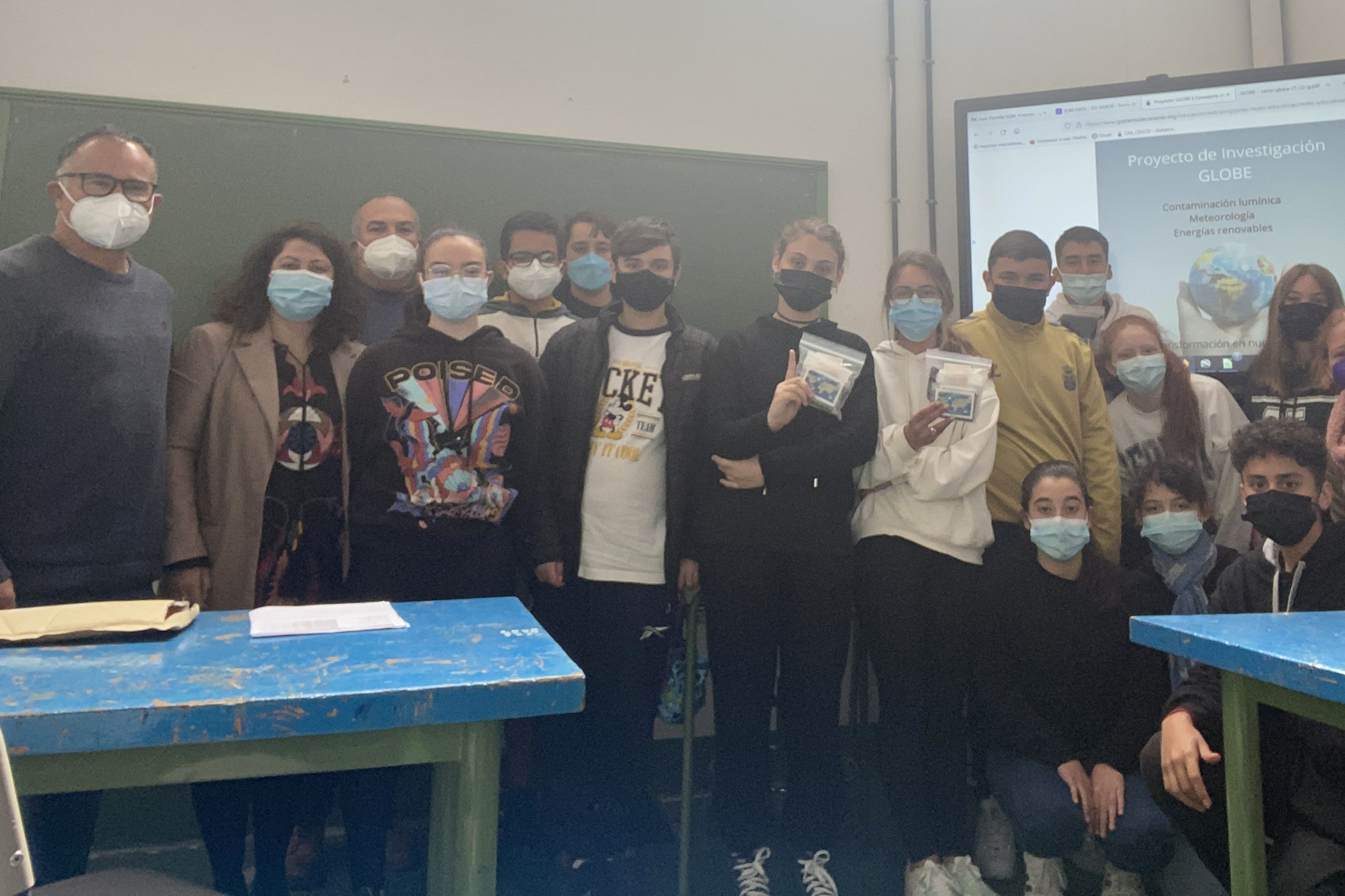 El Pinar colabora con el IES Garoé en el Proyecto de Investigación Globe que estudia la contaminación lumínica en distintos puntos de la Isla