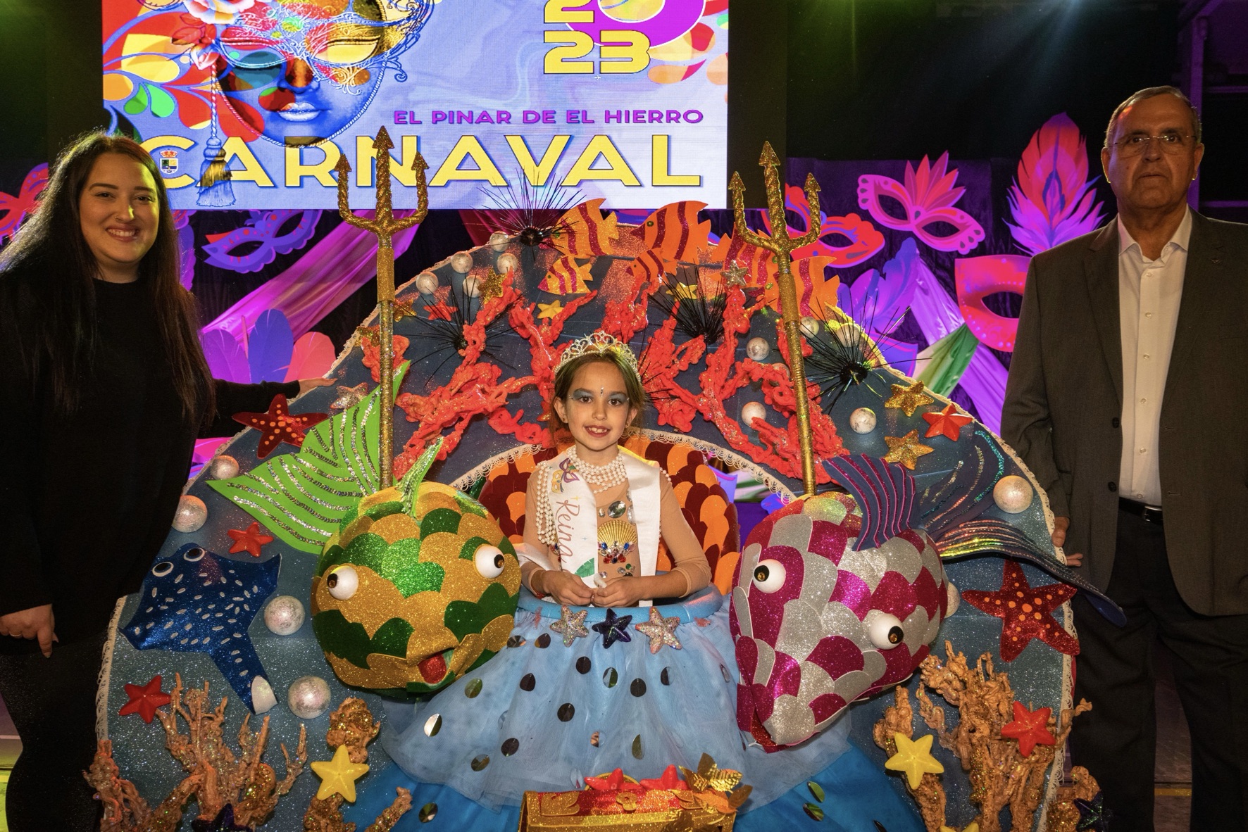 Brianna Gutiérrez Dorta, de 8 años, Reina del Carnaval de El Pinar 2023