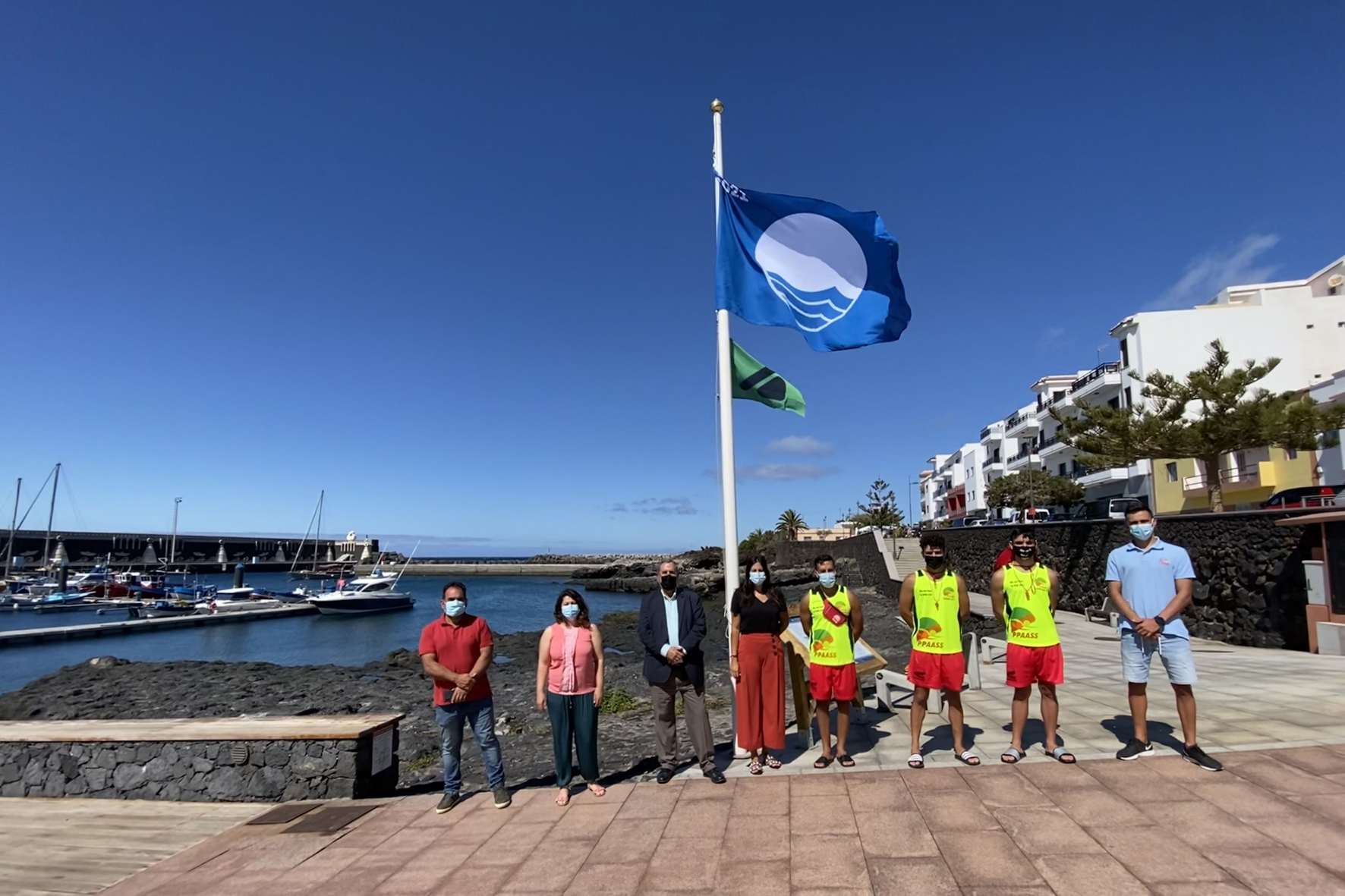 La playa de La Restinga luce la Bandera Azul de la FEE por quinto año consecutivo