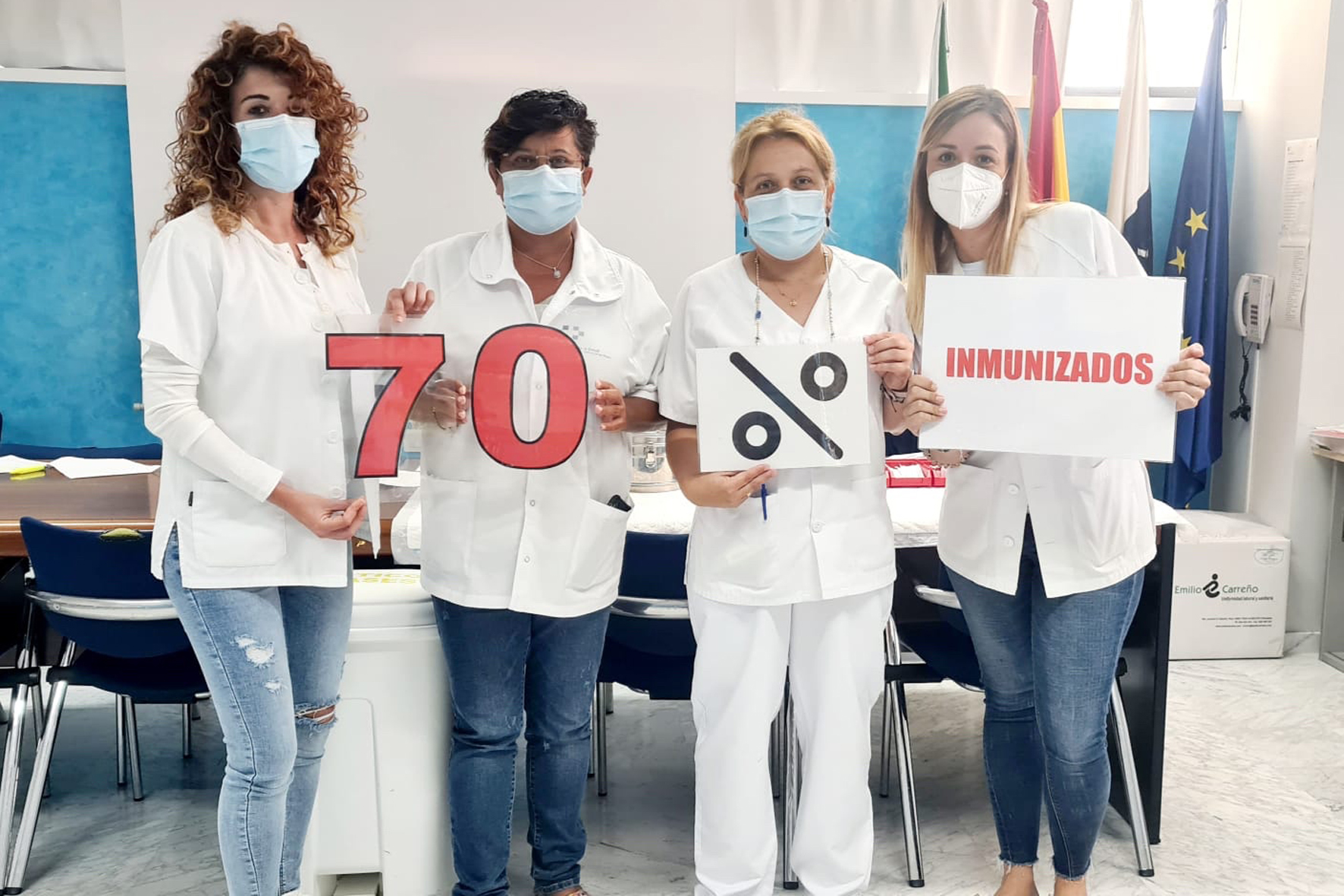 El Hierro alcanza 70% de vacunación contra la COVID-19 de su población diana, siendo la primer Área de Salud de Canarias en conseguir estos datos