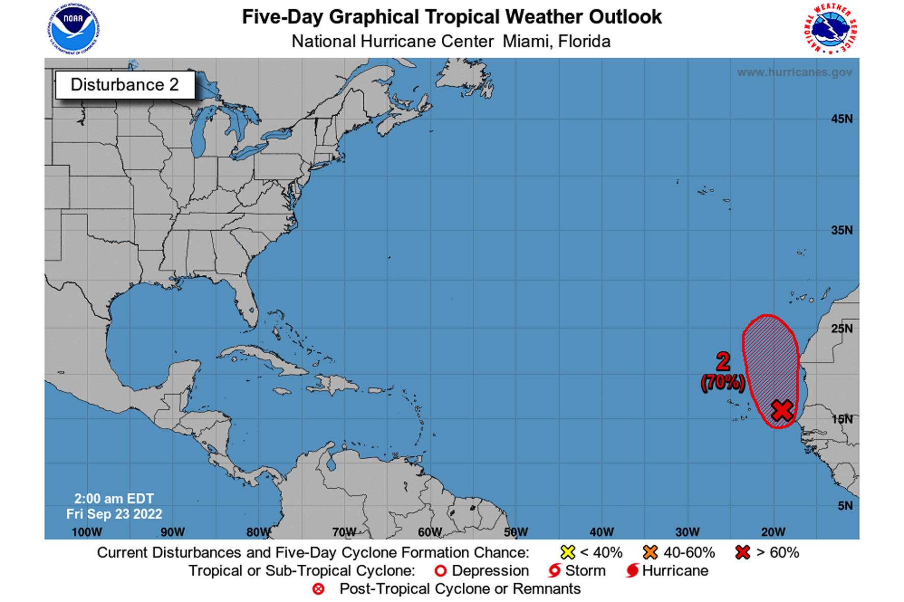 La Aemet activa el aviso amarillo en todas las islas a partir del domingo ante la probabilidad de afección por un ciclón tropical en las cercanías de Canarias