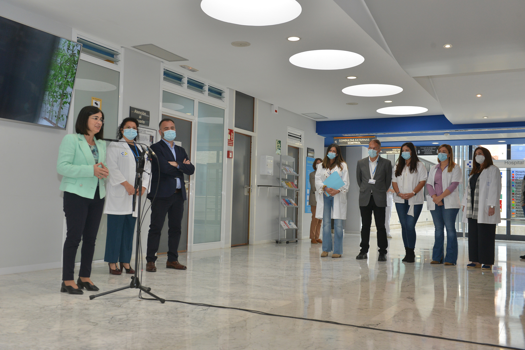 La Ministra de Sanidad, Carolina Darias visita El Hierro para presentar el Plan de Inversión de Alta tecnología (INVEAT) en la Isla