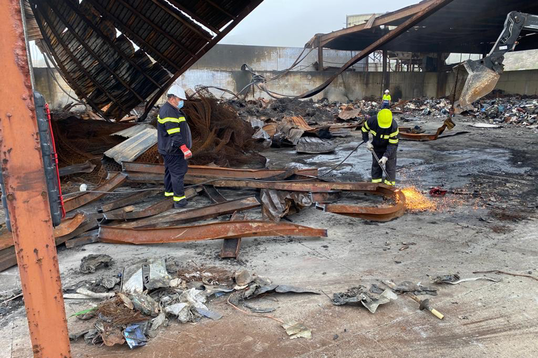 El Cabildo inicia obras en el Complejo Ambiental de El Majano tras el incendio industrial