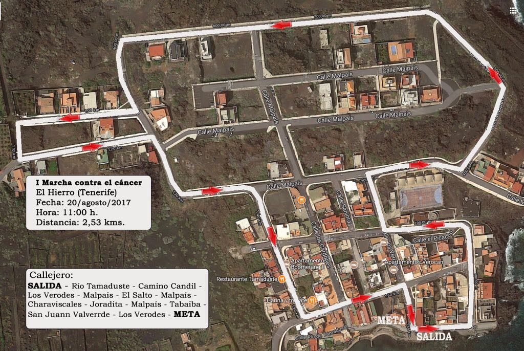El Tamaduste acoge este domingo la “I Carrera contra el Cáncer, Valverde en marcha”