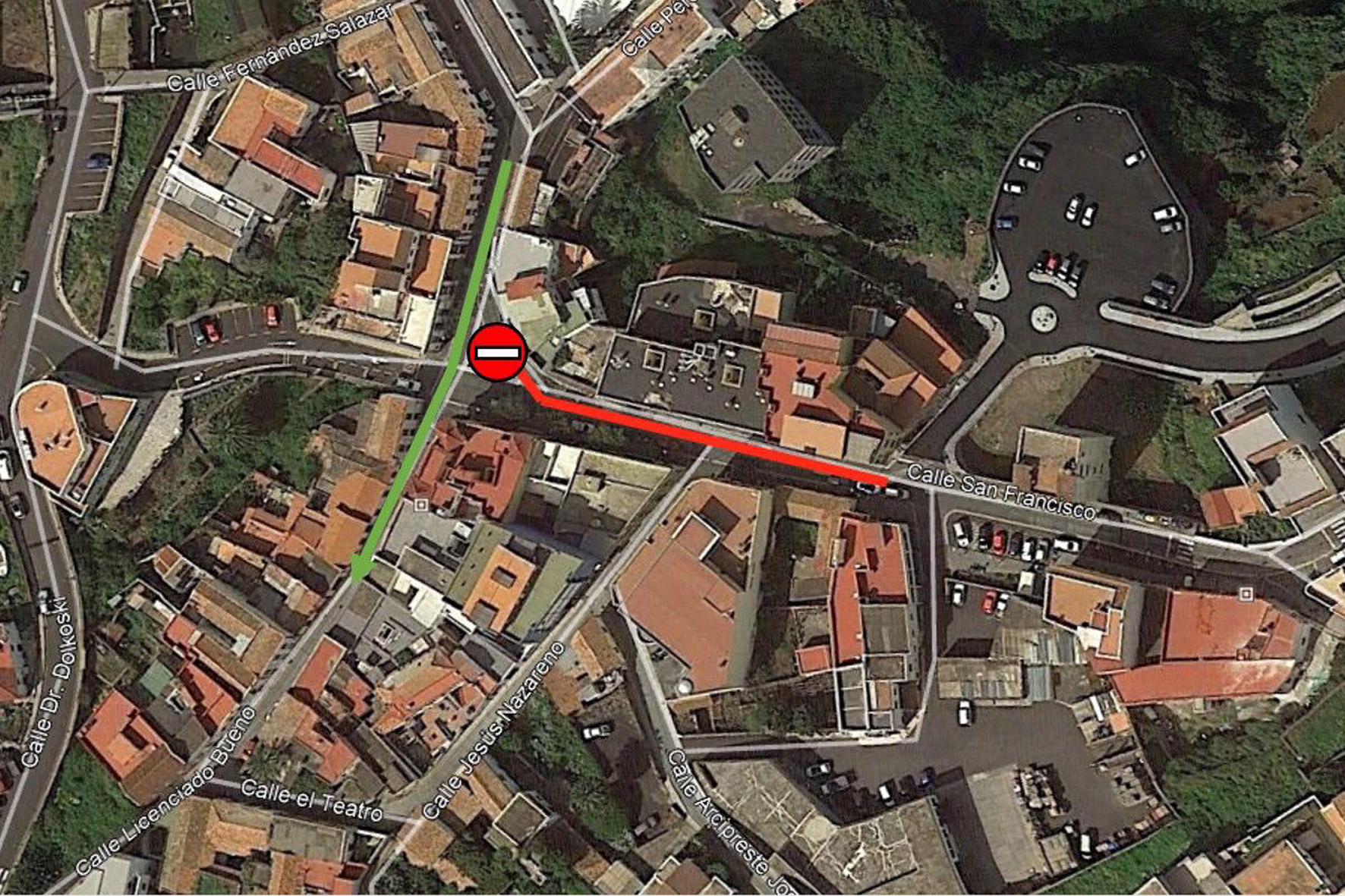 El Cabildo cerrará temporalmente la calle San Francisco en Valverde por obras
