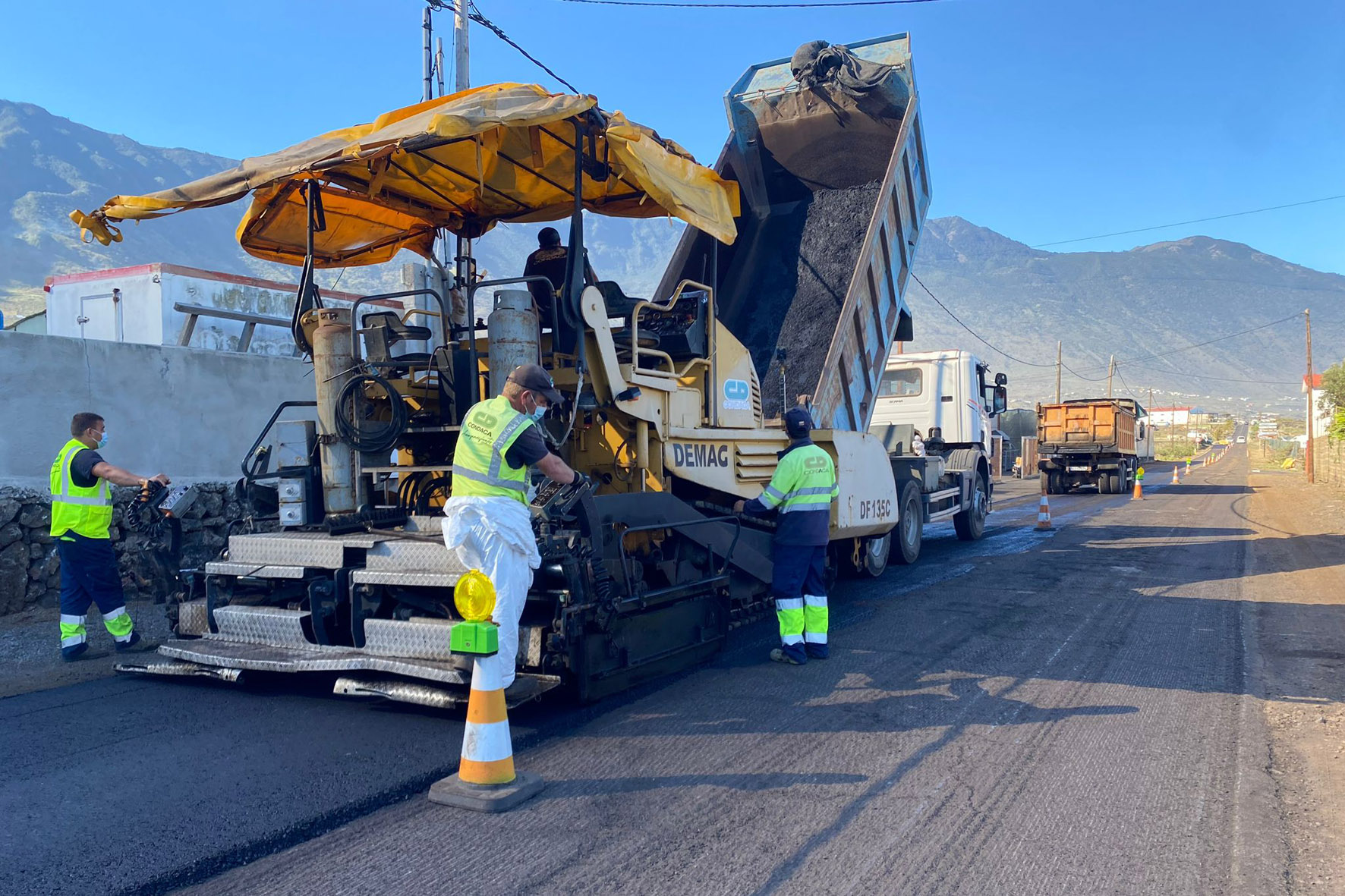 El Cabildo inicia las obras de resaltado del Cruce La Maceta - Los Sargos en La Frontera
