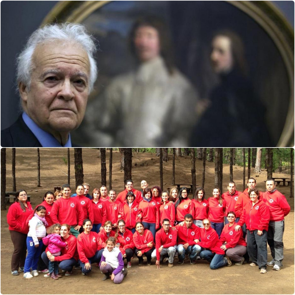 El Doctor en Historia del Arte Matías Díaz Padrón y la organización humanitaria Cruz Roja El Hierro, Premios Amador 2021