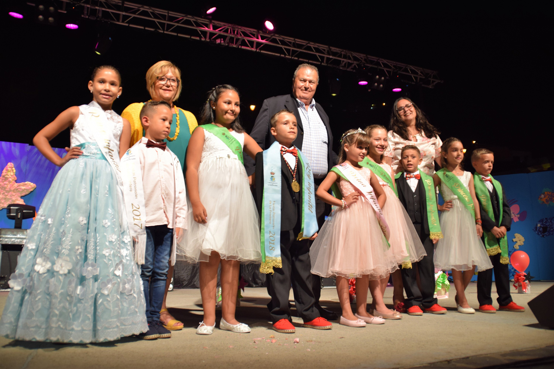 Yaneri Brito y Ametz Armas, reyes infantiles de las Fiestas Patronales de La Frontera