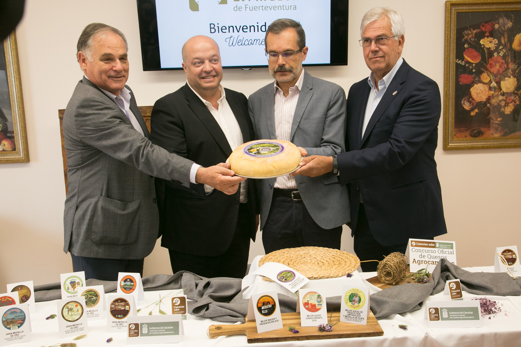 El queso herreño curado de mezcla Mejor Imagen y Presentación del Concurso Oficial Agrocanarias 2018