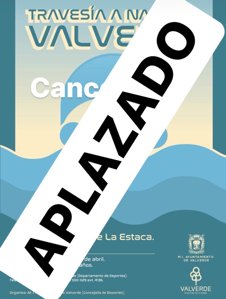 Valverde pospone “La travesía a nado de Valverde” prevista para mañana 24 de abril