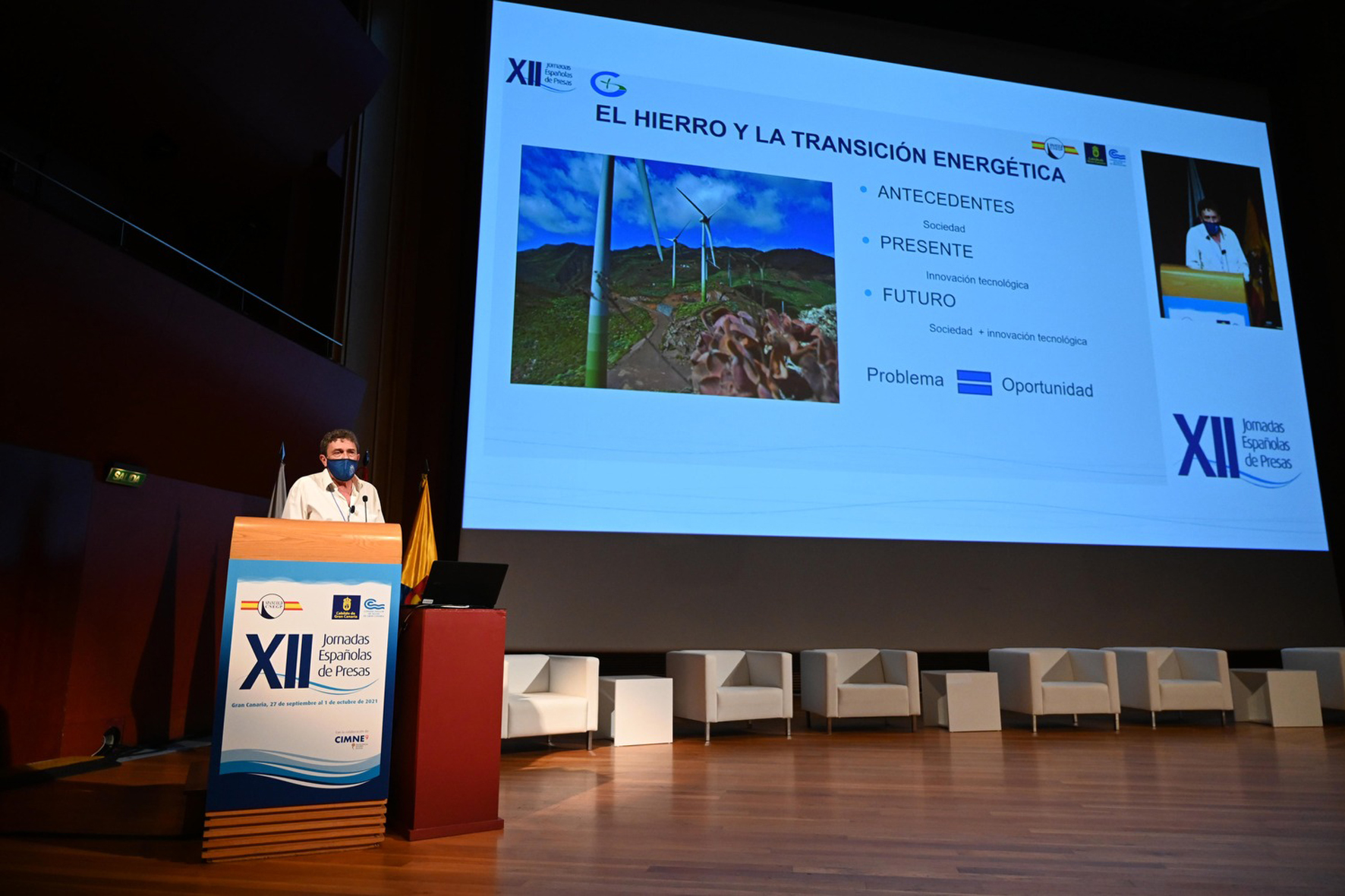 La Central Hidroeólica de El Hierro acaparó el protagonismo esta semana en las XII Jornadas Españolas de Presas